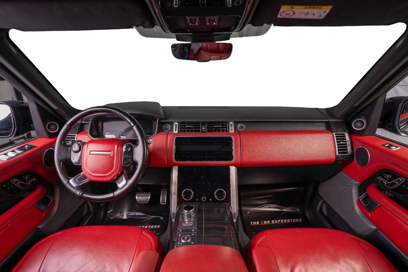 Land Rover Range Rover Supercharged 5.0L GCC-High Specifications-Premium Red Leather Interior
