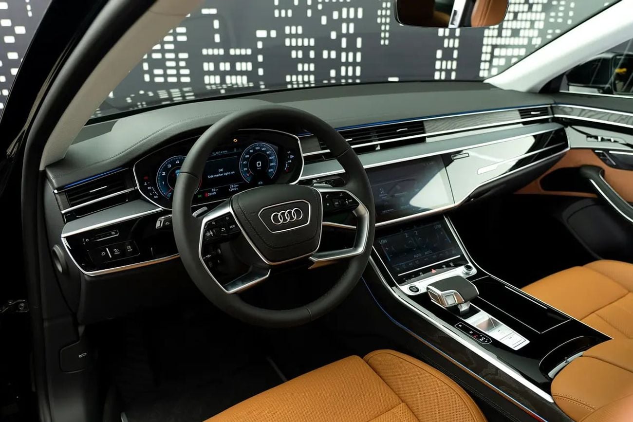 أودي A8 AUDI | A8L QUATTRO 55 | 2026 | GCC SPECS DEALER WARRANTY + SERVICE CONTRACT. Full self-driving capab