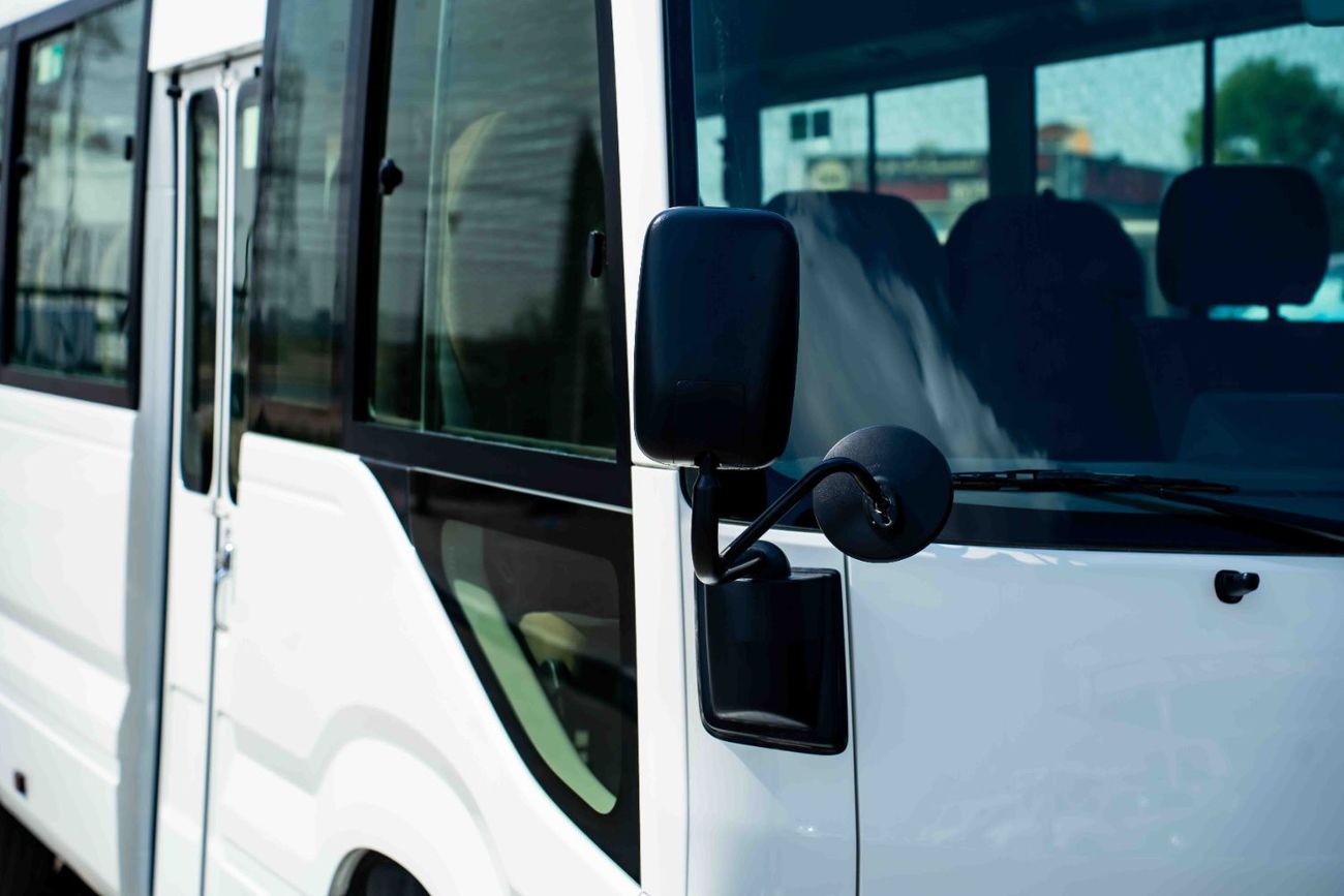 تويوتا كوستر Toyota Coaster 2025 2.7L Petrol 23 Seats Transmission Manual  White Outside