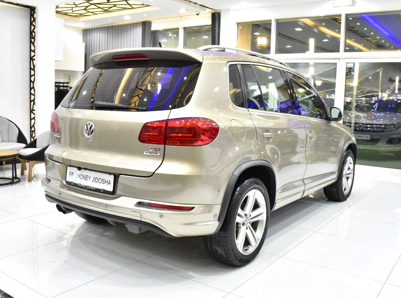 Volkswagen Tiguan EXCELLENT DEAL for our Volkswagen Tiguan R-Line ( 2016 Model ) in Beige Color GCC Specs