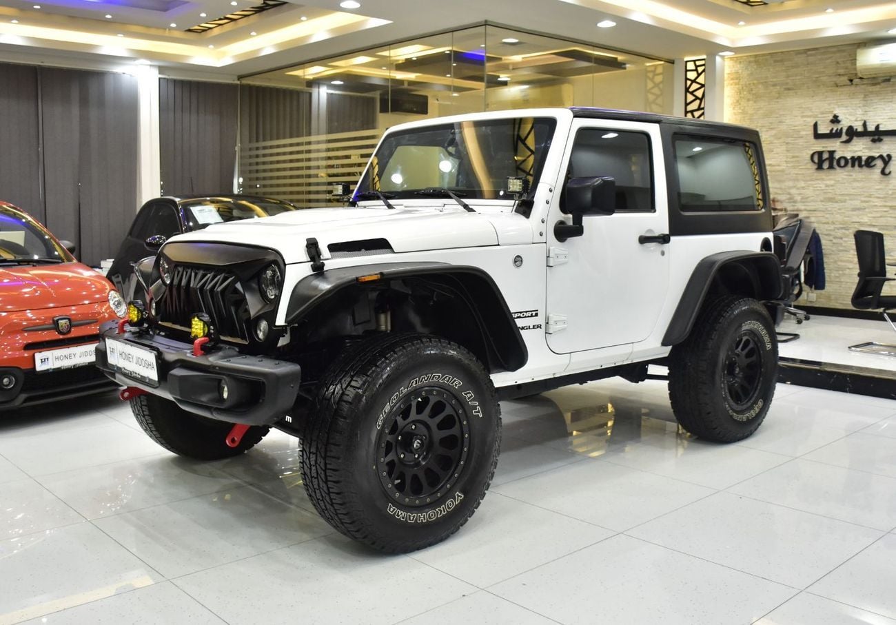 جيب رانجلر EXCELLENT DEAL for our Jeep Wrangler Sport ( 2017 Model ) in White Color GCC Specs