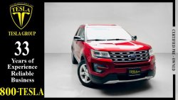 Ford Explorer XLT + LEATHER SEATS + BIG SCREEN + 4WD / GCC / 2017 / WARRANTY / FSH FROM (AL TAYER) / 1,146 DHS P.M