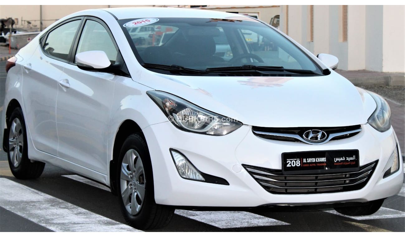 Hyundai Elantra Hyundai Elantra 2015 GCC 1.6 in excellent condition without accidents, very clean from inside and ou