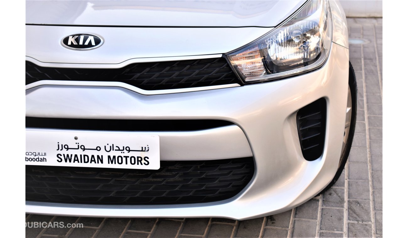 Kia Rio | AED 860 PM | 0% DP | 1.4L 2019 GCC DEALER WARRANTY