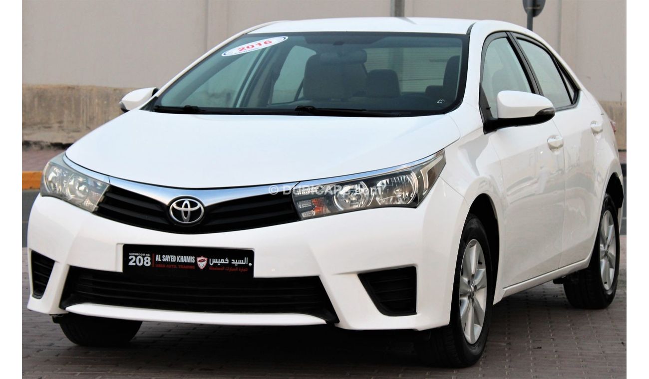 تويوتا كورولا تويوتا كورولا 2016 خليجي 1600 سي سي  بحالة ممتازة بدون حوادث نظيفه جدا من الداخل والخارج