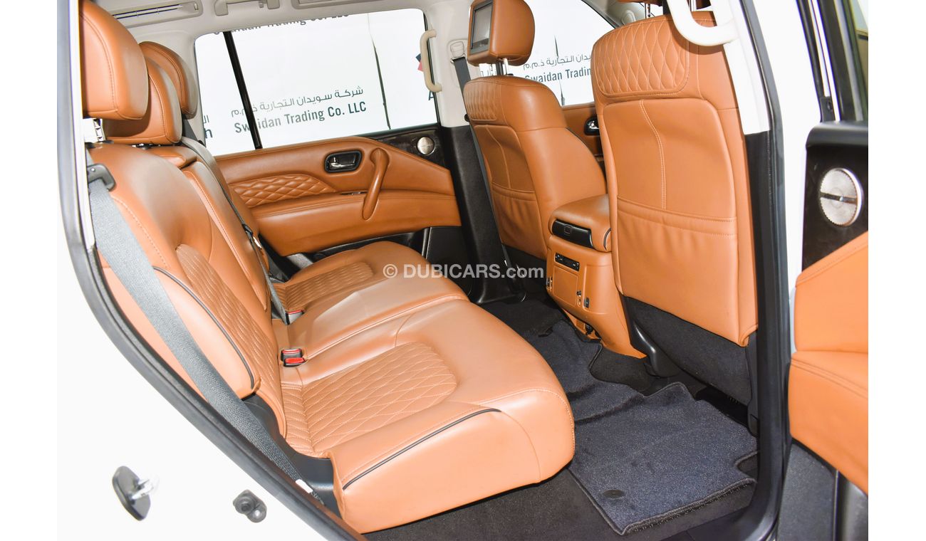 إنفينيتي QX80 AED 3359 PM | LUXURY 5.6L V8 4WD GCC DEALER WARRANTY