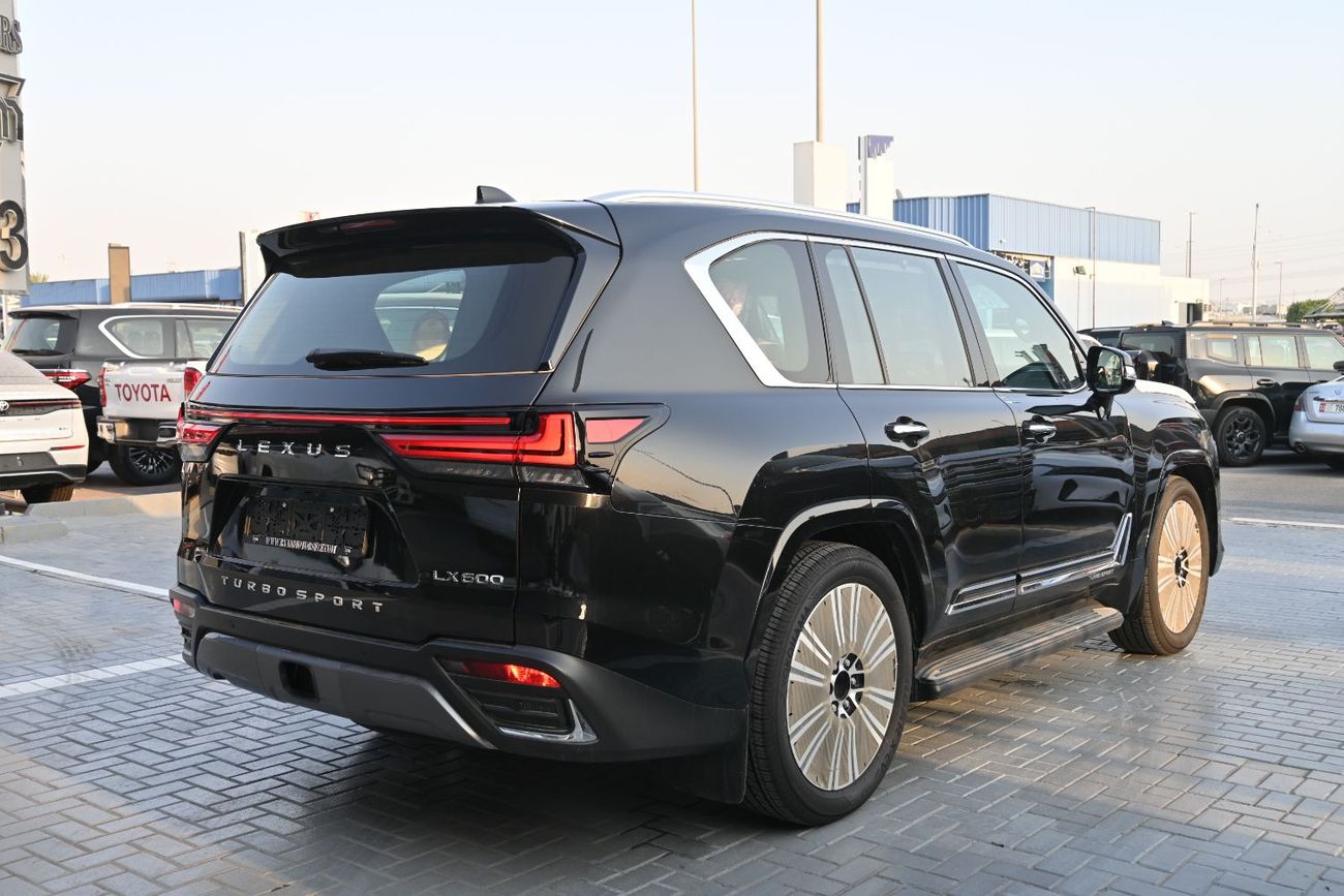 Lexus LX600 SIGNATURE Turbo Sport, 3.5L Twin-Turbo V6, Color Black