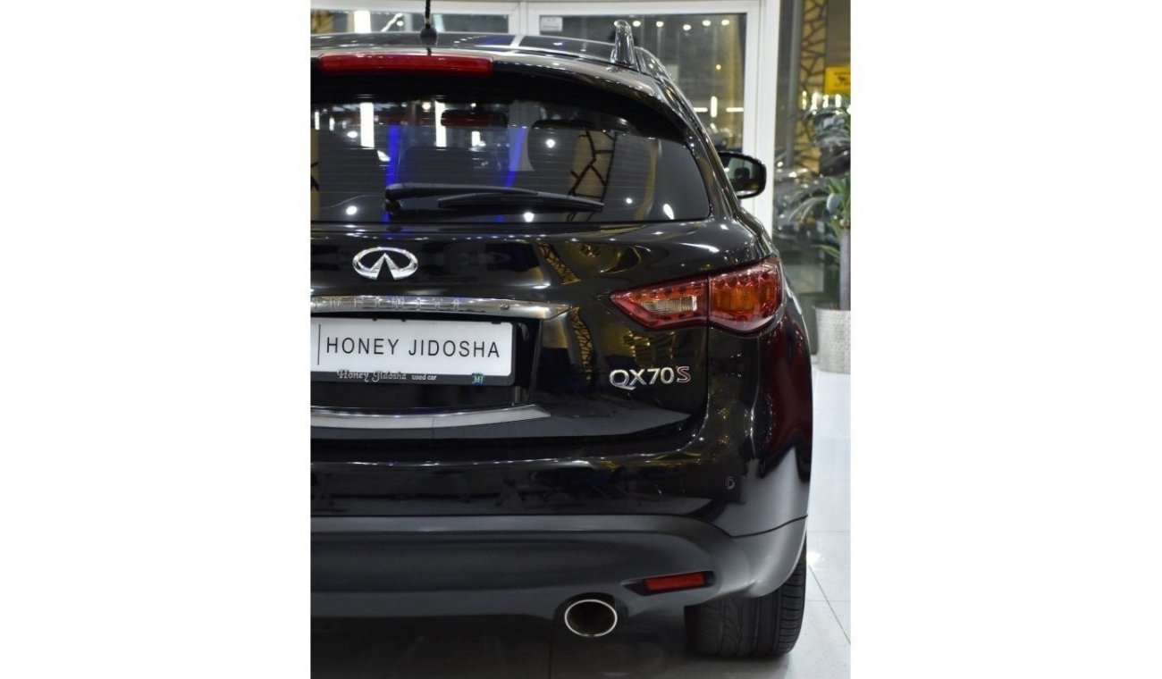 Infiniti QX70 EXCELLENT DEAL for our Infiniti QX70S ( 2015 Model ) in Black Color GCC Specs