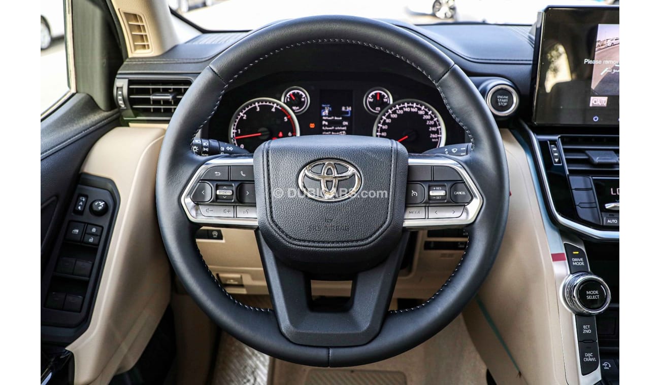 Toyota Land Cruiser 2022 Toyota LC300 3.3 Twin Turbo GXR 20" Alloy Diesel AT - Black inside beige