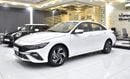 Hyundai Elantra EXCELLENT DEAL for our Hyundai Elantra ( 2025 Model ) in White Color Chinese Specs