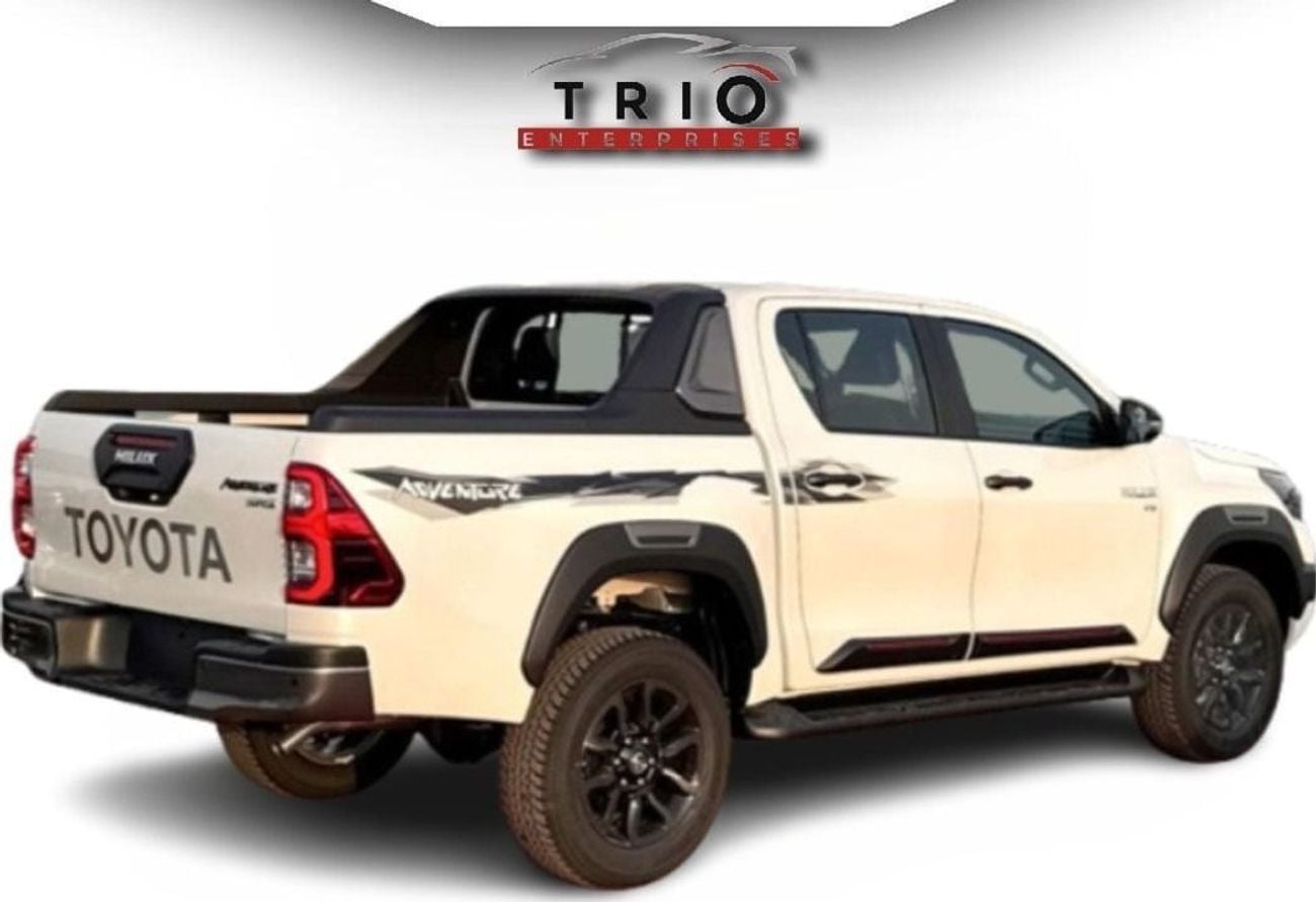 تويوتا هيلوكس 2025 TOYOTA HILUX ADVENTURE 4.0L PETROL V6 FULL OPTION  WITH PUSH START, DIGITAL CLOCK