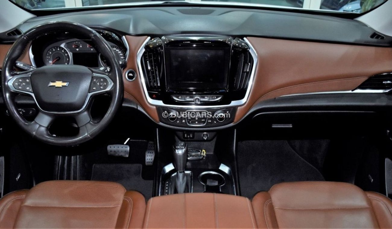 Chevrolet Traverse EXCELLENT DEAL for our Chevrolet Traverse AWD HIGH COUNTRY ( 2018 Model ) in White Color GCC Specs