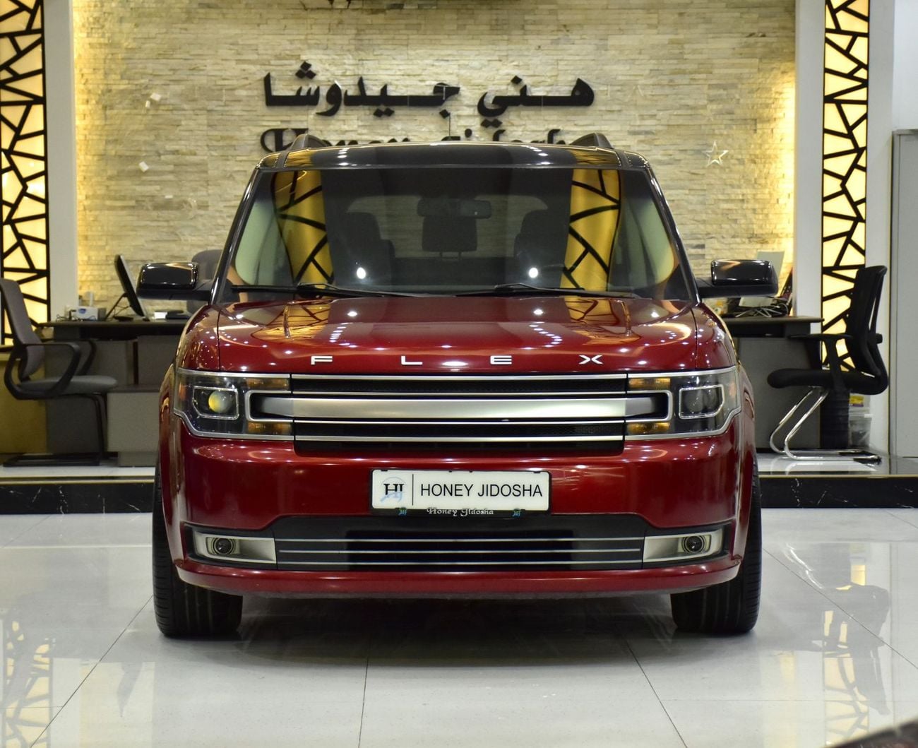 فورد فليكس EXCELLENT DEAL for our Ford Flex Limited ( 2015 Model ) in Red Color GCC Specs