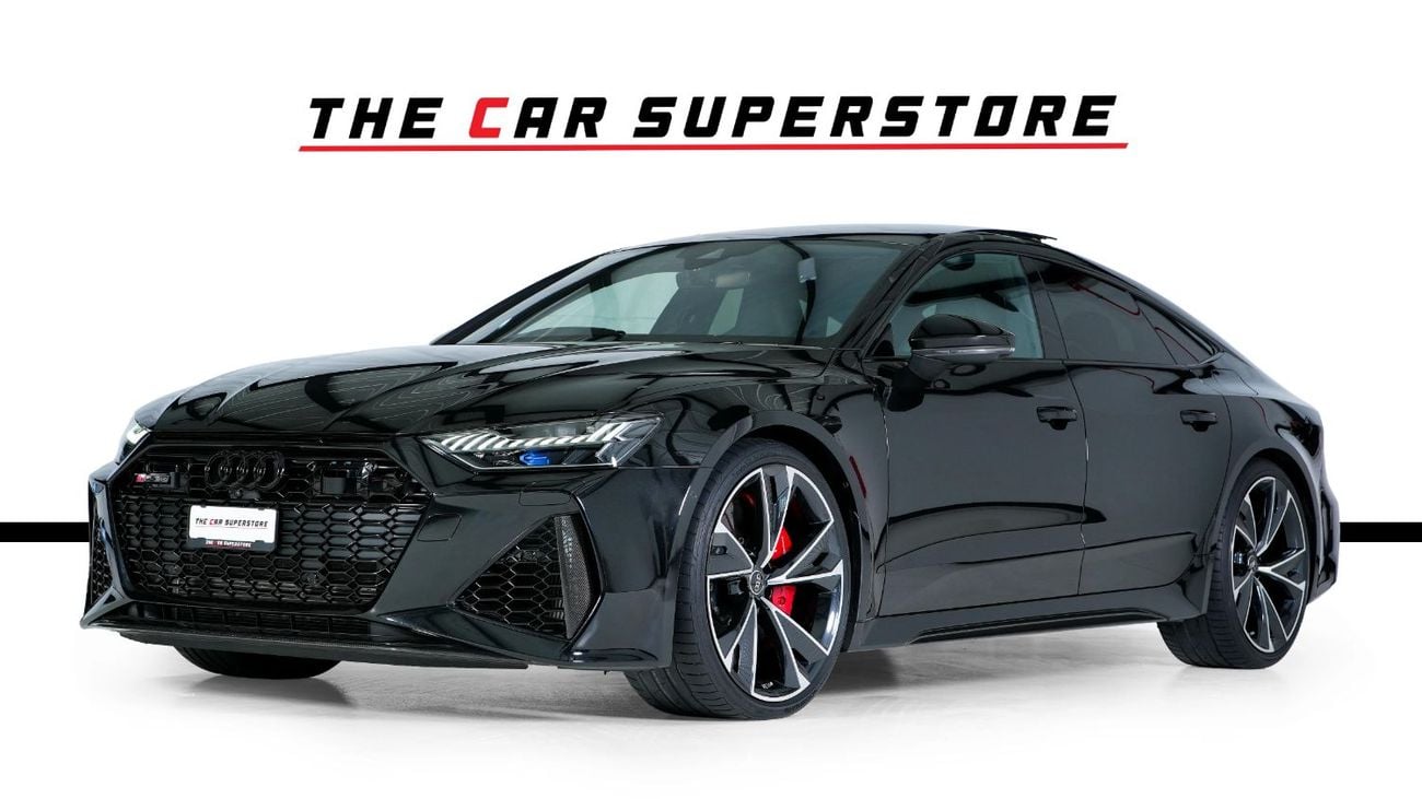 أودي RS7 Carbon Fiber Package-Audi Ceramic Braking System-Red Calipers-Premium Leather Interior