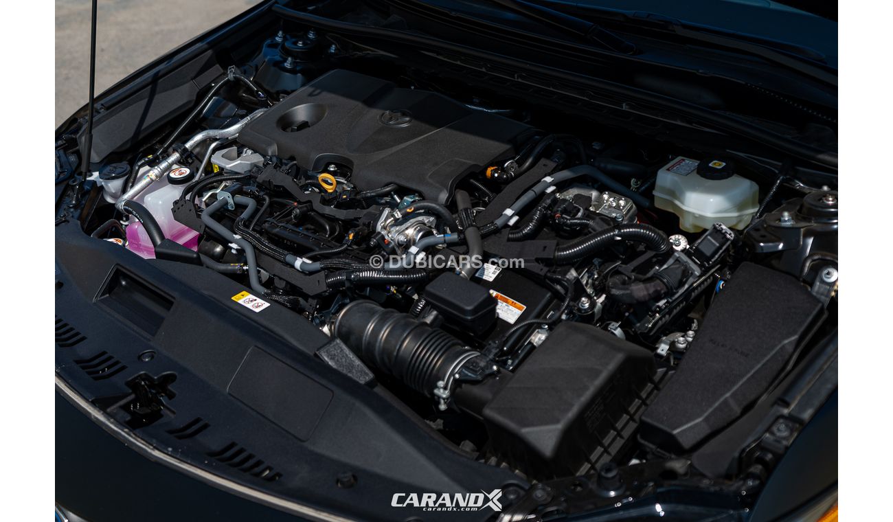 Toyota Camry XSE Hybrid Black / Red Interior