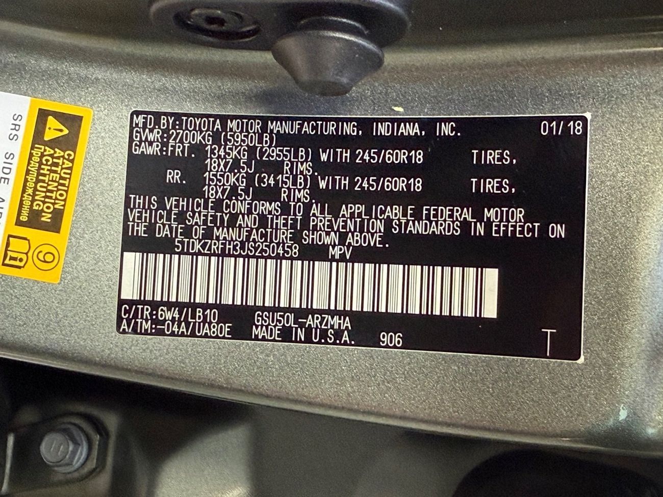 Toyota Highlander 2018 TOYOTA HIGHLANDER XLE FULL OPTIONS IMPORTED FROM USA