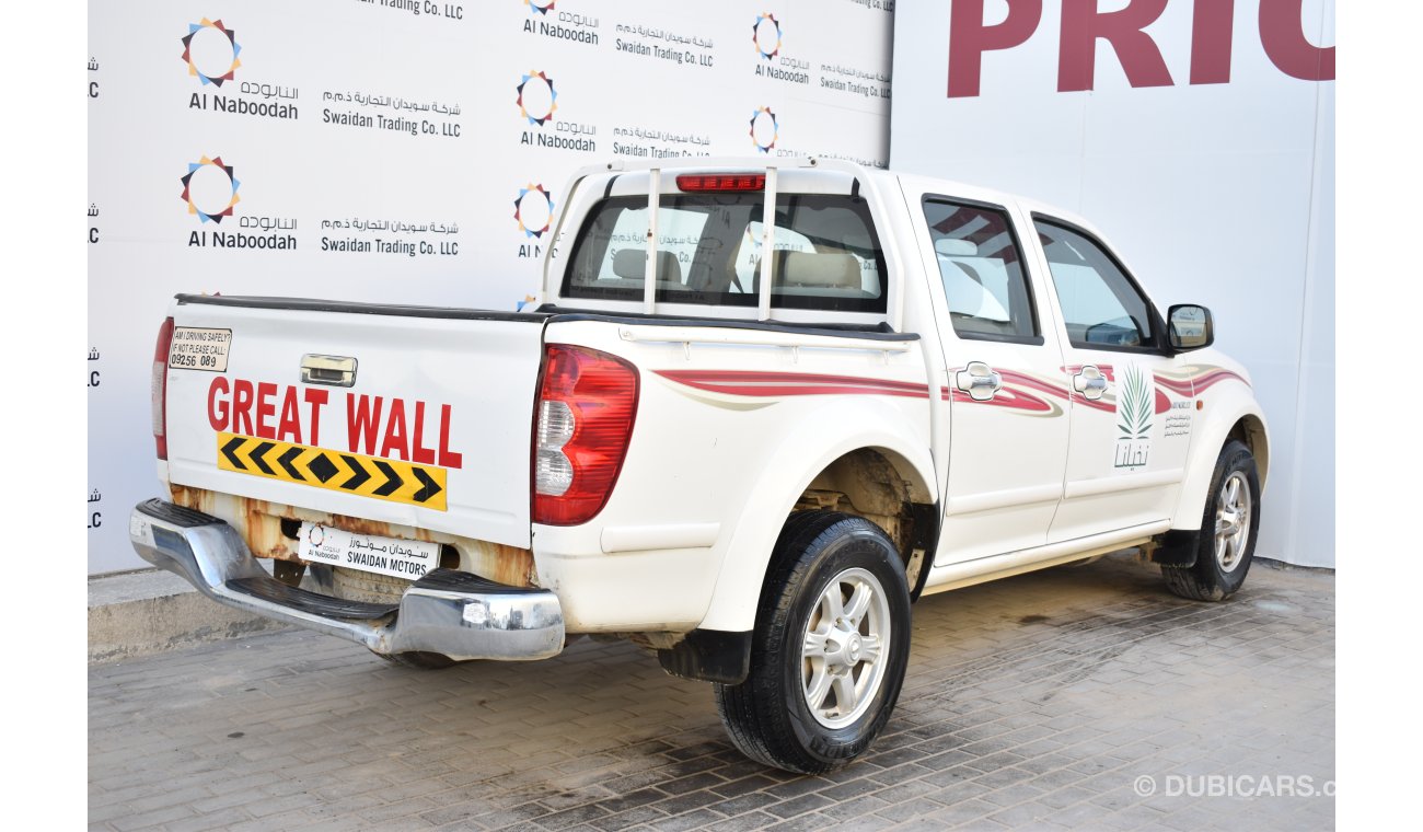 Great Wall Wingle 2.4L MANUAL DOUBLE CABIN 4X4 2013 GCC SPECS
