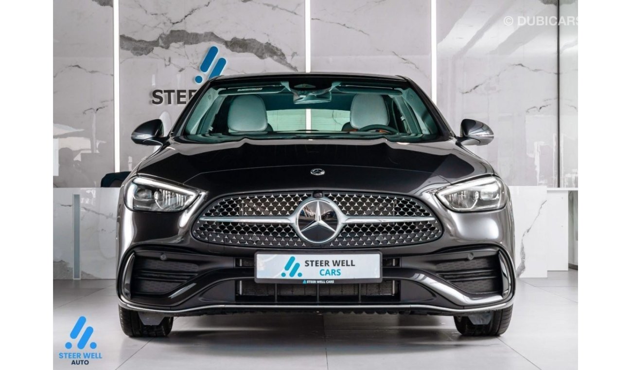 مرسيدس بنز C200 2024 C200 Premium AMG PTR AT - 5 yrs Warranty + Service 105K km - GCC Specs