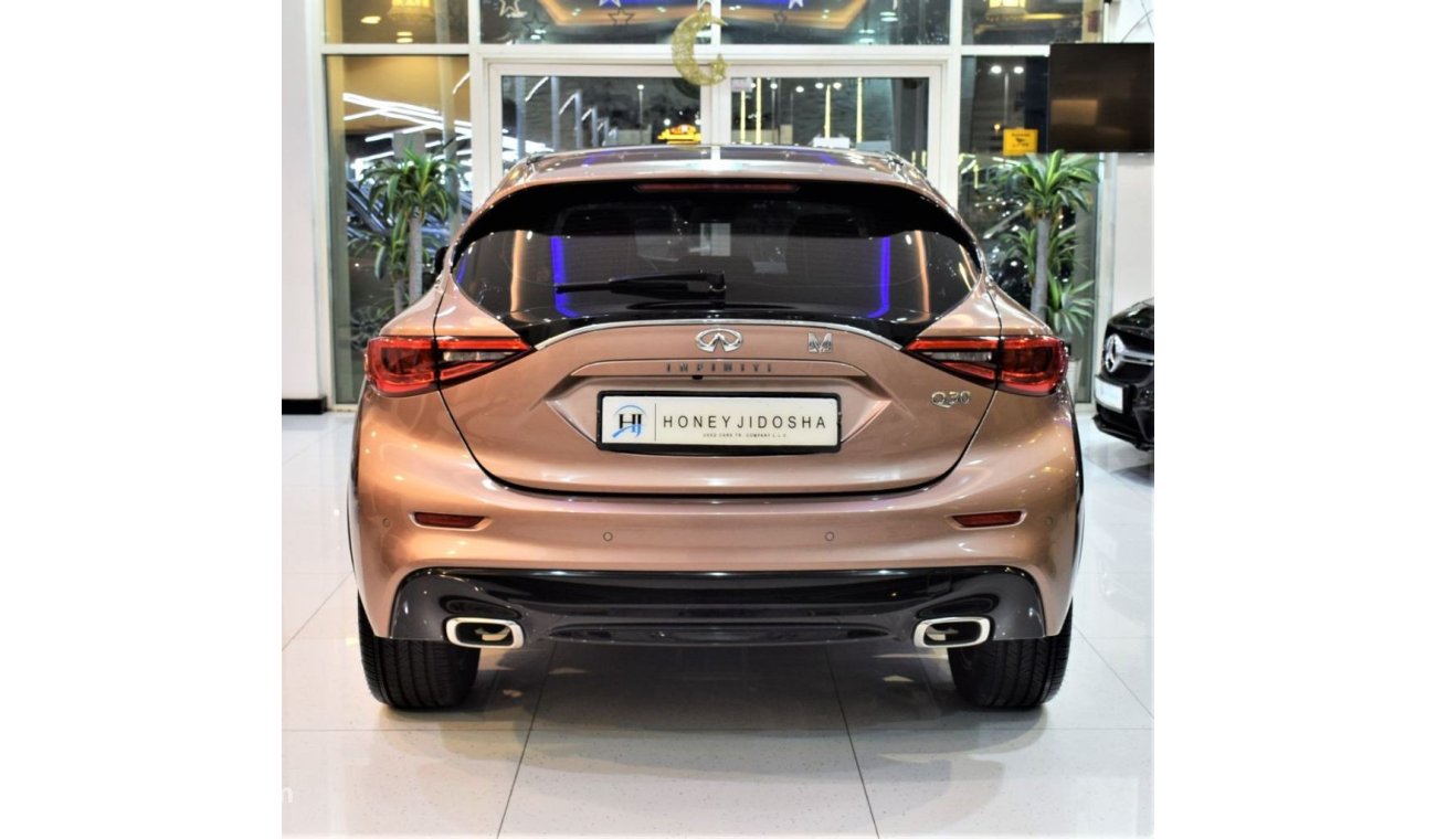 إنفينيتي Q 30 EXECELLENT DEAL for this ORIGINAL PAINT ( صبغ وكاله ) Infiniti Q30 2017 Model!! in Copper/Brown Colo