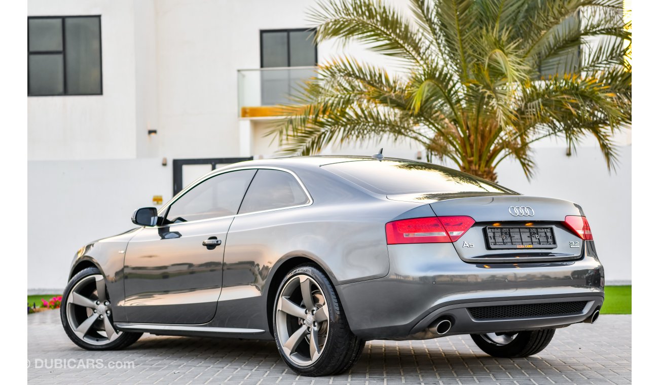 Audi A5 3.2L V6 S-Line  - 2013 - Under Warranty - AED 1,253 per month - 0% Downpayment