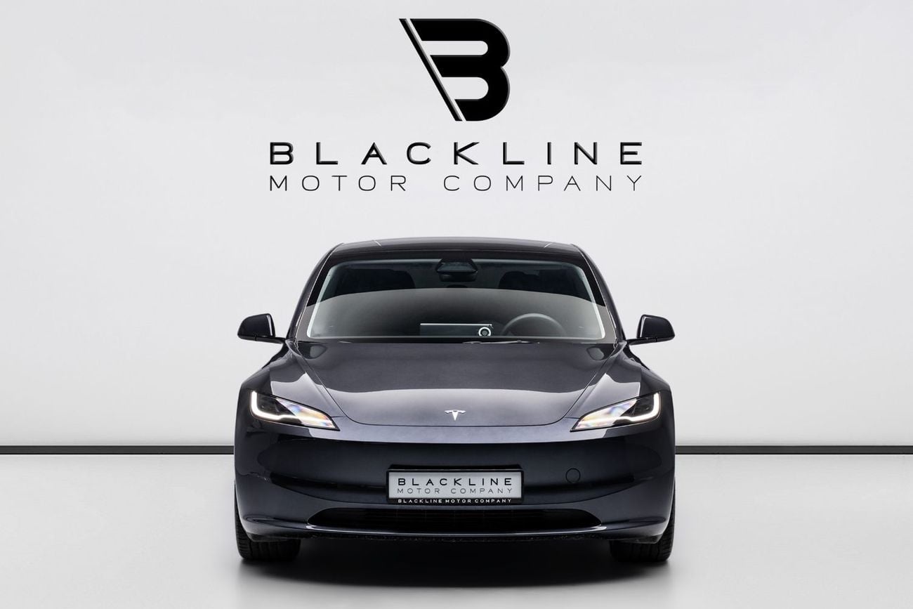 Tesla Model 3 LONG RANGE BUY NOW, PAY 2027 | THE BLACKLINE STANDARD | Tesla Warranty February 2028, GCC, Low KM's