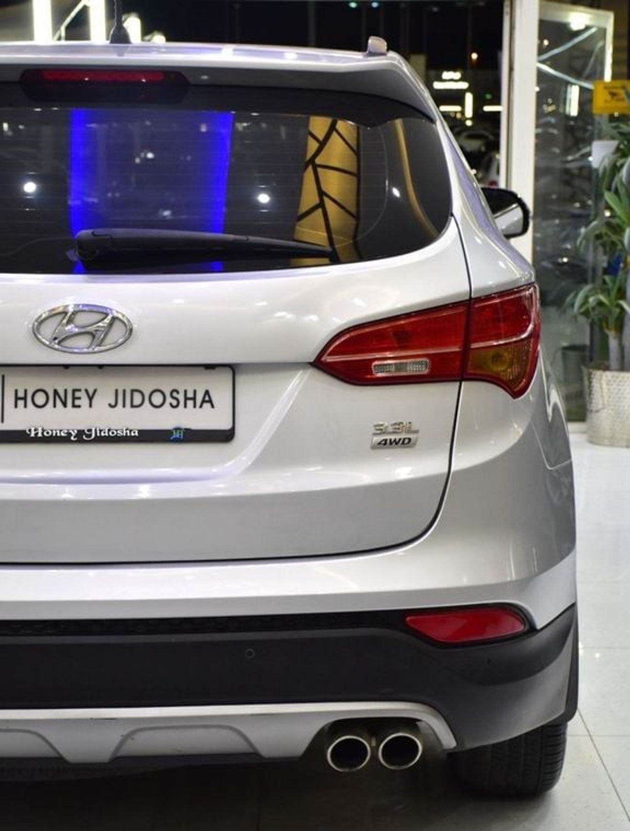 Hyundai Santa Fe EXCELLENT DEAL for our Hyundai SantaFe 4WD V6 ( 2016 Model ) in Silver Color GCC Specs