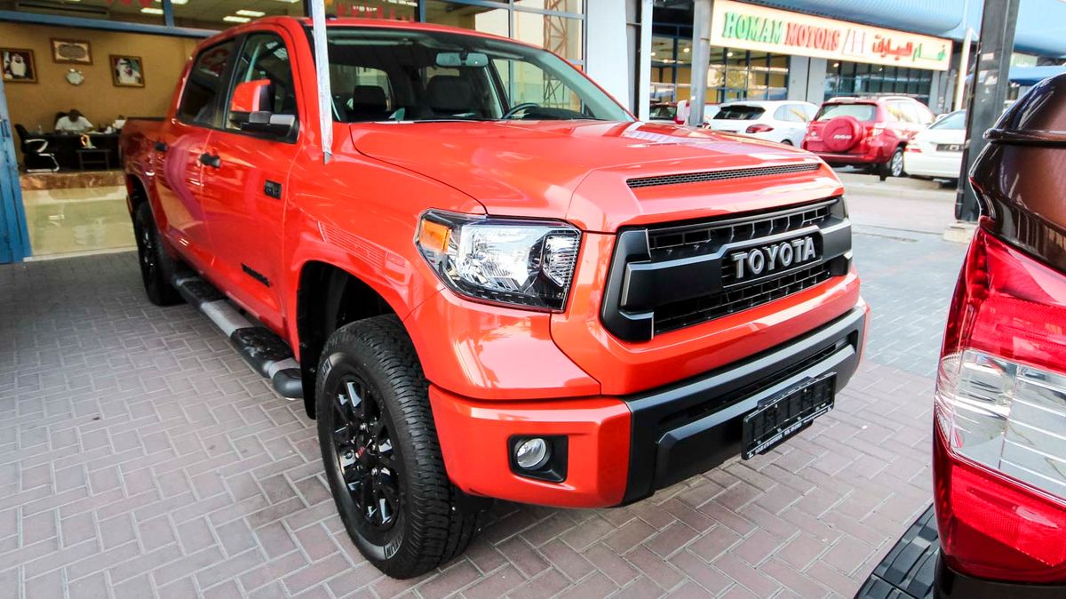 Toyota Tundra TRD Pro for sale: AED 235,000. Orange, 2015