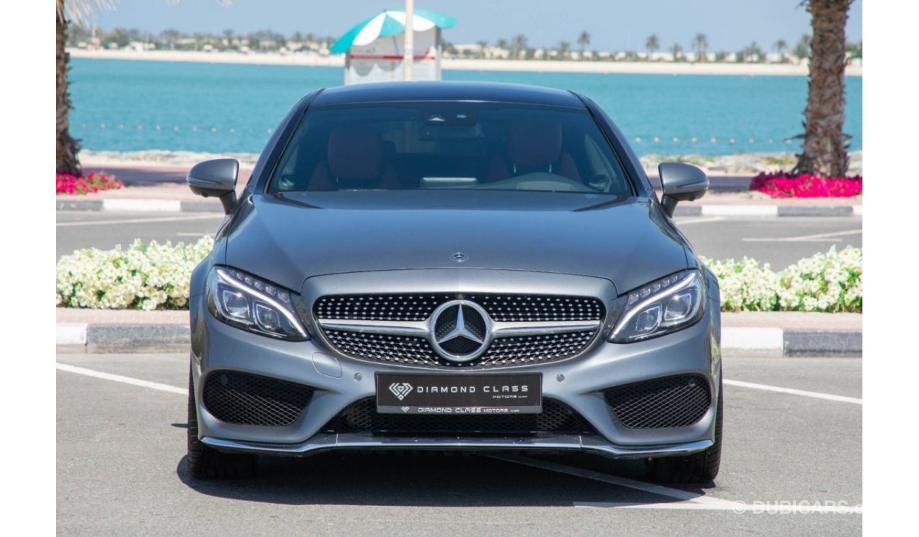 مرسيدس بنز C 300 كوبيه Mercedes C300 Coupe AMG Full Option  GCC 2018 Under Warranty