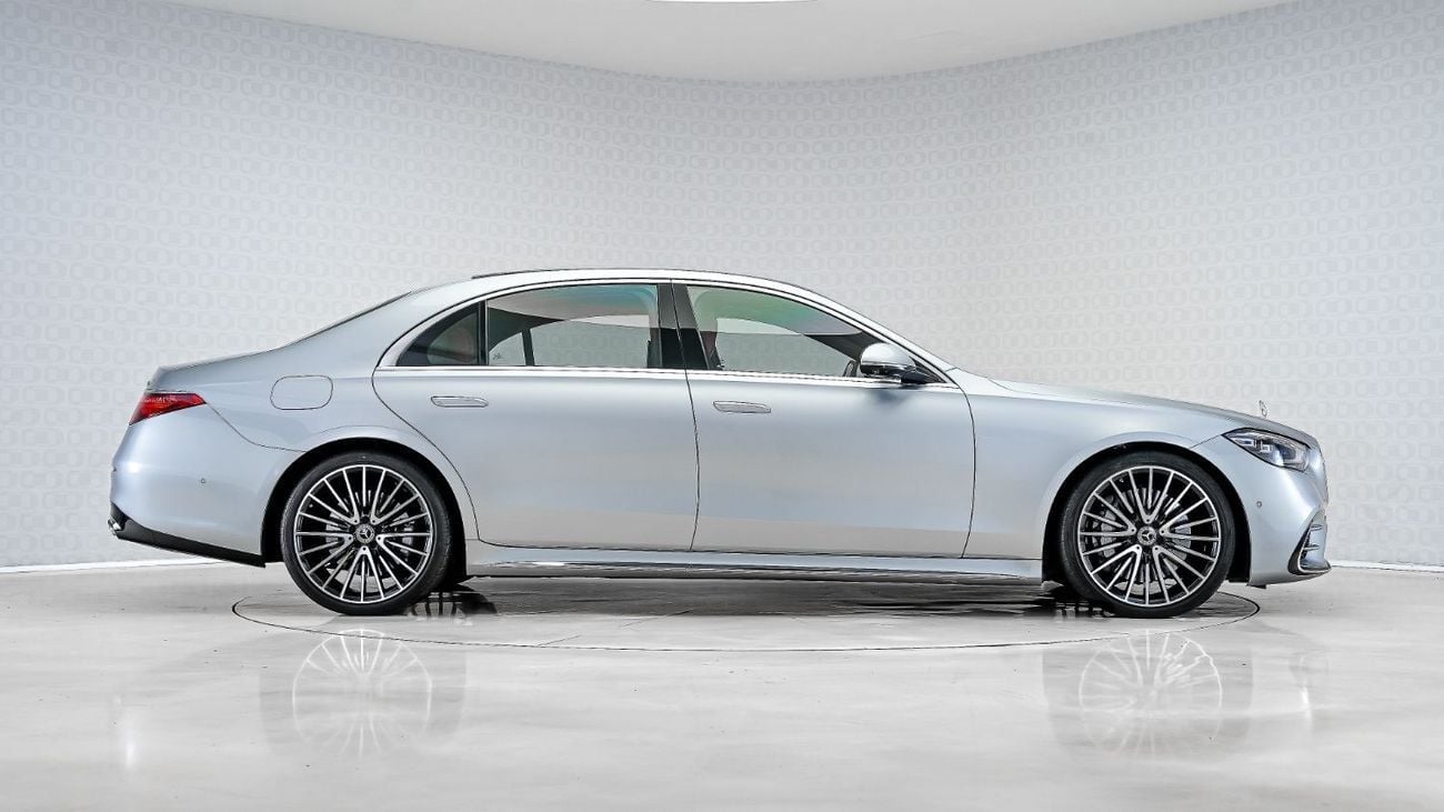 مرسيدس بنز S 500 S 500 AMG Line | AED  6,343 PM | Rear Seat Ent, Warranty 2028, Low KM | Ramadan Offer | GCC