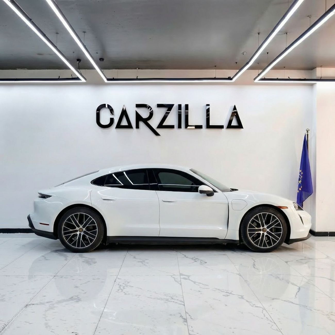 Porsche Taycan Base AED 4,602 /Monthly  l Porsche Taycan – 79.2 kWh Electric Luxury Sedan l White