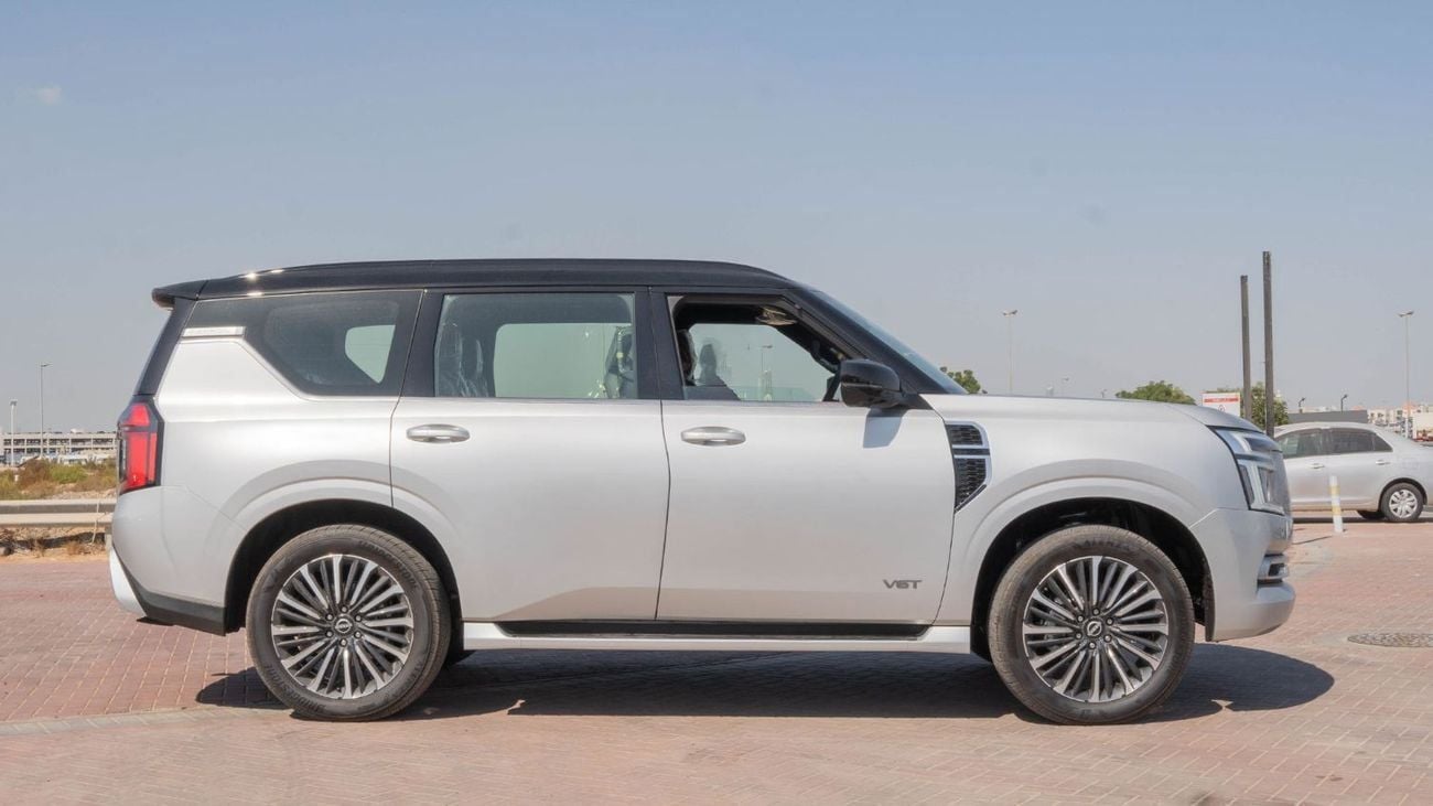 نيسان باترول LE PLATINUM CITY Nissan Patrol LE Platinum 3.5L AT Petrol TT (Silver-Red) (Black roof)