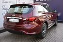 Infiniti QX60 AED 1919 PM | 3.5L LUXURY V6 AWD GCC WITH DEALER WARRANTY