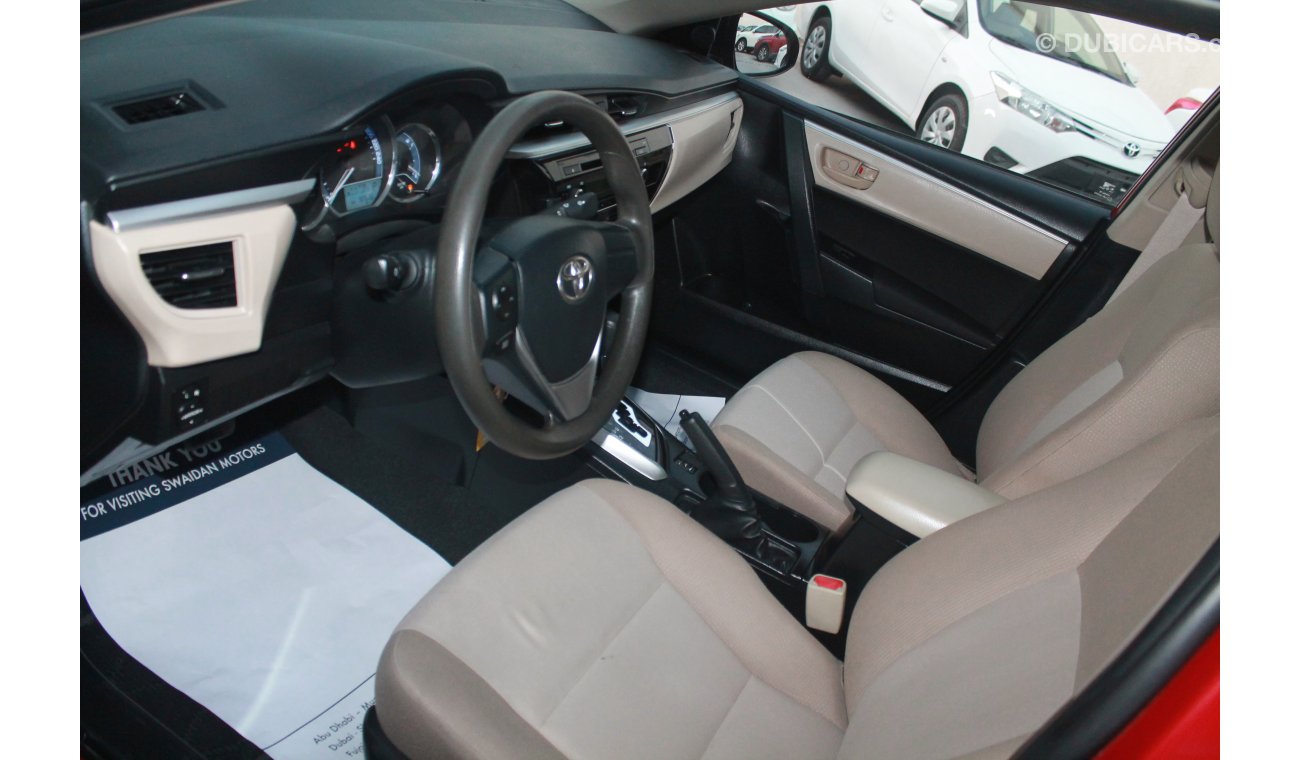 Toyota Corolla 2.0L SE 2015 GCC SPECS DEALER WARRANTY