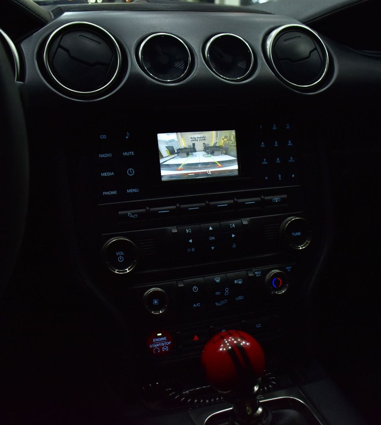 Ford Mustang EXCELLENT DEAL for our Ford Mustang SHELBY GT350 ( 2017 Model ) in Red Color GCC Specs