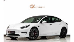 Tesla Model 3 Performance GCC Spec - With Warranty