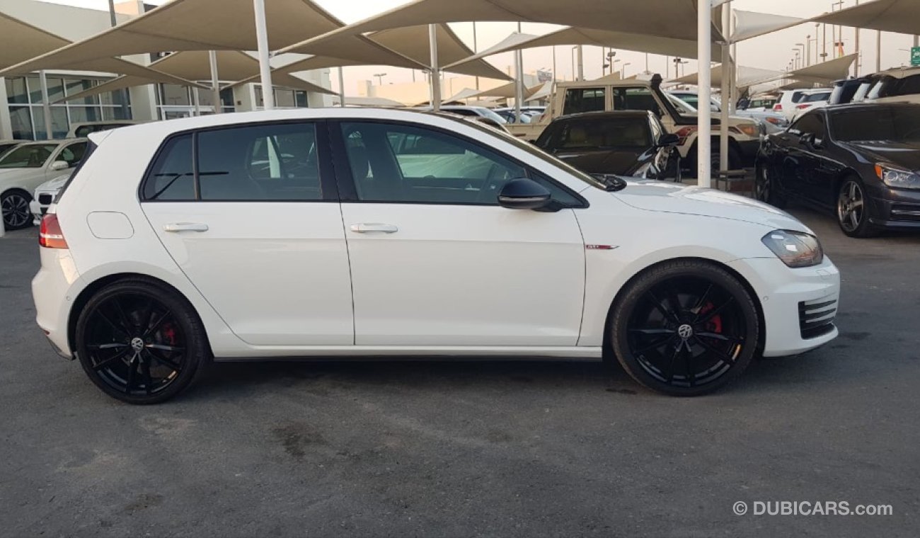 Volkswagen Golf GTI model 2014 GCC car prefect condition full option low mileage panoramic roof leather seats back c