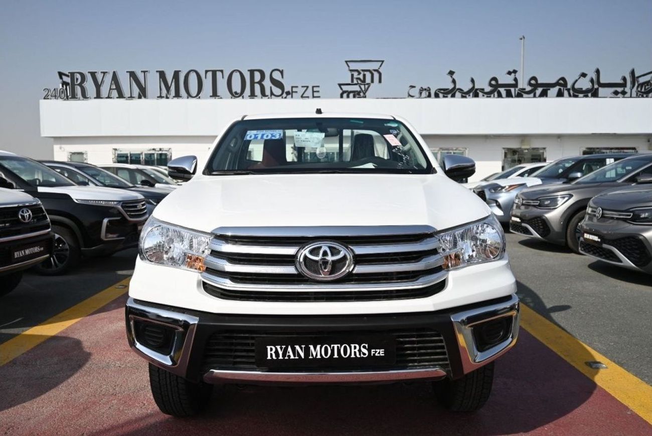 تويوتا هيلوكس تويوتا هيلوكس GLX 2.7L بنزين ، بيك أب ، دفع رباعي ، بابين ، ناقل حركة يدوي ، كابينة واحدة ، مفتاح تش