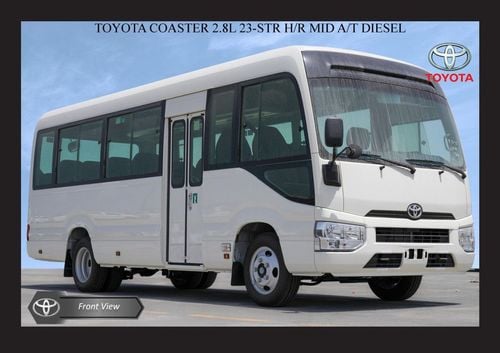 Toyota Coaster #SL TOYOTA COASTER 2.8L 23-STR H/R MID A/T DSL 2025 Export Only
