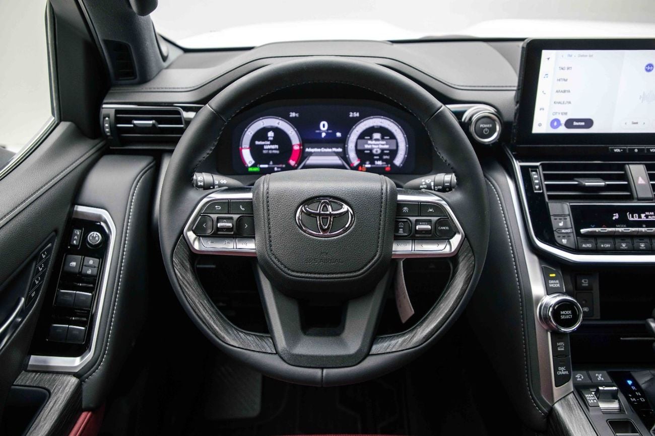 Toyota Land Cruiser VXR 3.5L - Platinum White Pearl Inside Red | Export Only