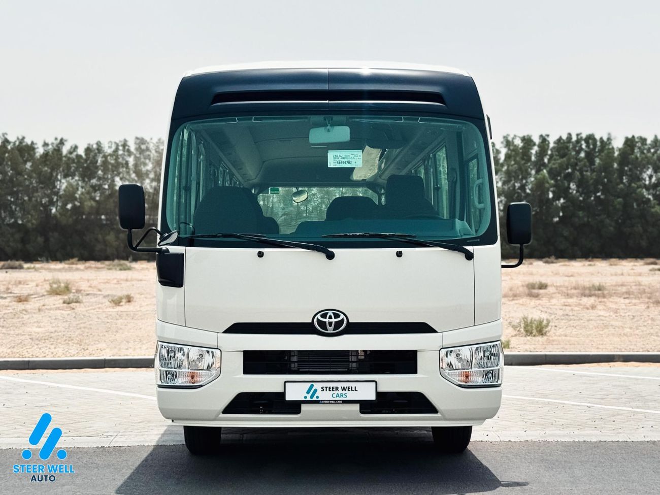 Toyota Coaster 23-Seater Bus 4.0L Diesel RWD GCC Specs Full Option White