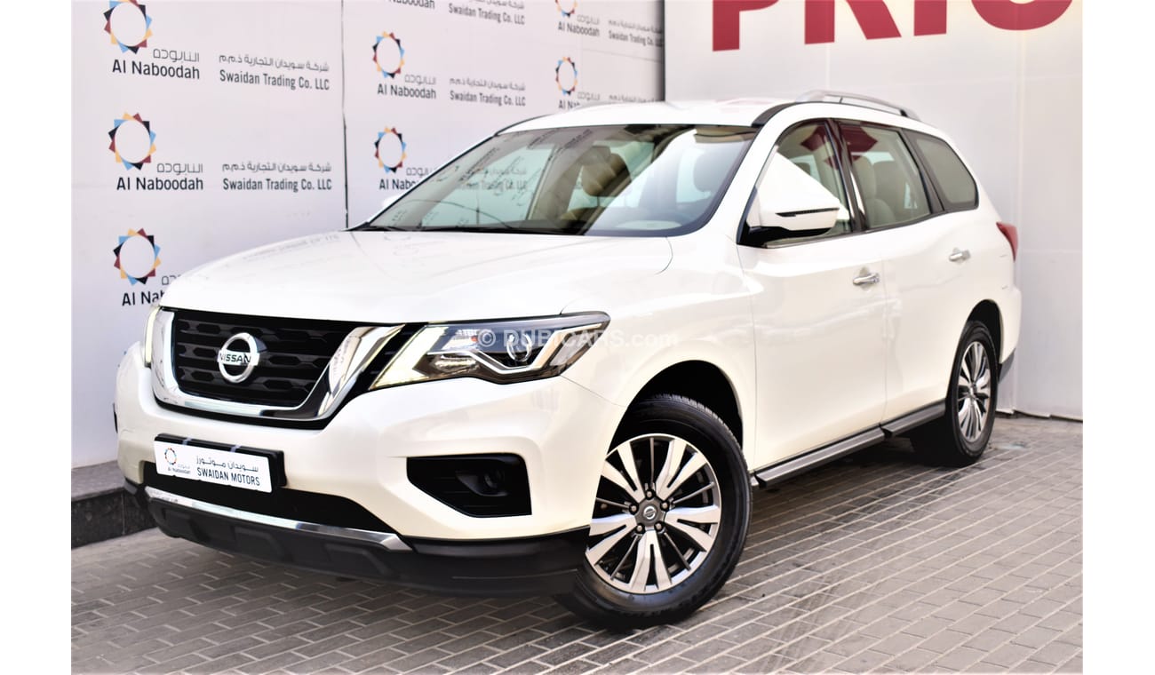 Nissan Pathfinder AED 1359 PM | 3.5L LE V6 4WD GCC DEALER WARRANTY
