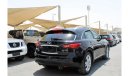 Infiniti QX70 Luxury ACCIDENTS FREE - GCC- CAR IS IN PERFECT CONDITION INSIDE  AND OUTSIDE