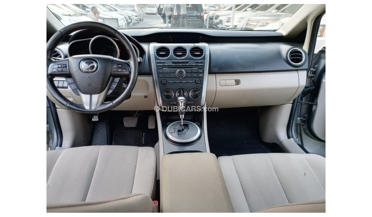 Mazda CX7 Mazda CX7, 2012 model, Gulf, gray color, one number, slot, cruise control, wooden wheels, rear spoil