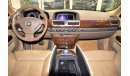 BMW 750Li *(AS IT IS)*ORIGINAL PAINT BMW 750Li 2008 Model! Black Color GCC Specs!