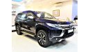 Mitsubishi Montero ORIGINAL PAINT!! ( صبغ وكاله ) AMAZING Mitsubishi Montero Sport 2016 Model!! in Dark Blue Color! GCC