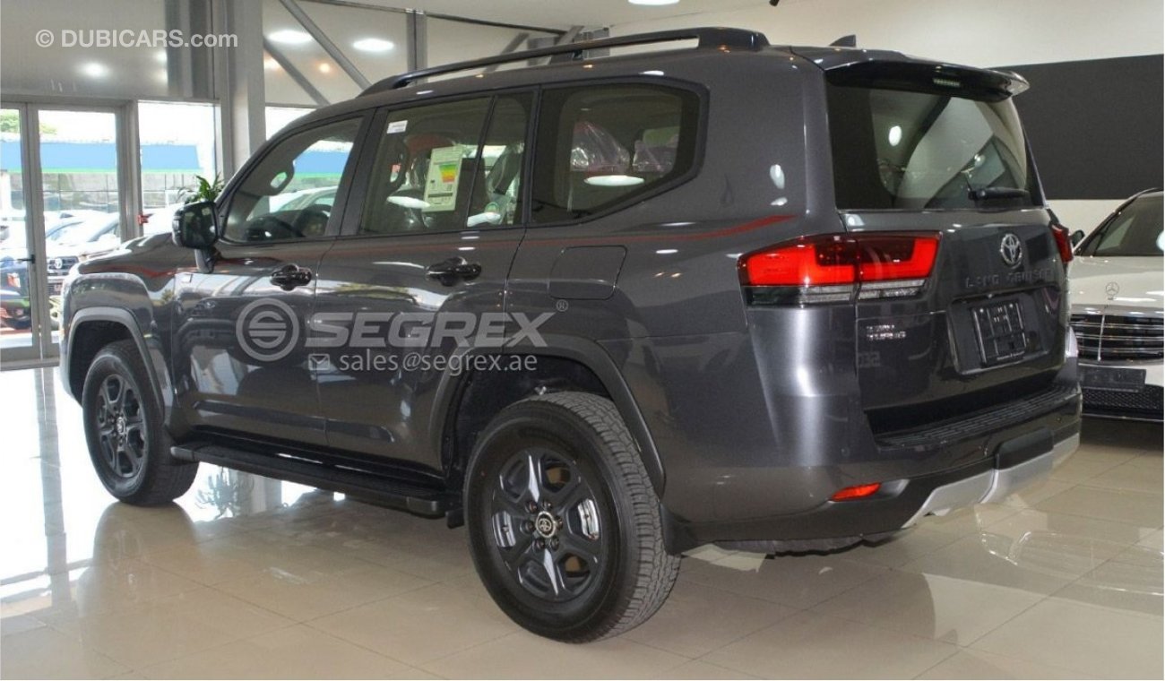 تويوتا لاند كروزر LC300 Series GR, 3.5L Petrol, 4WD A/T, with Sunroof (Export only) Grey & Black