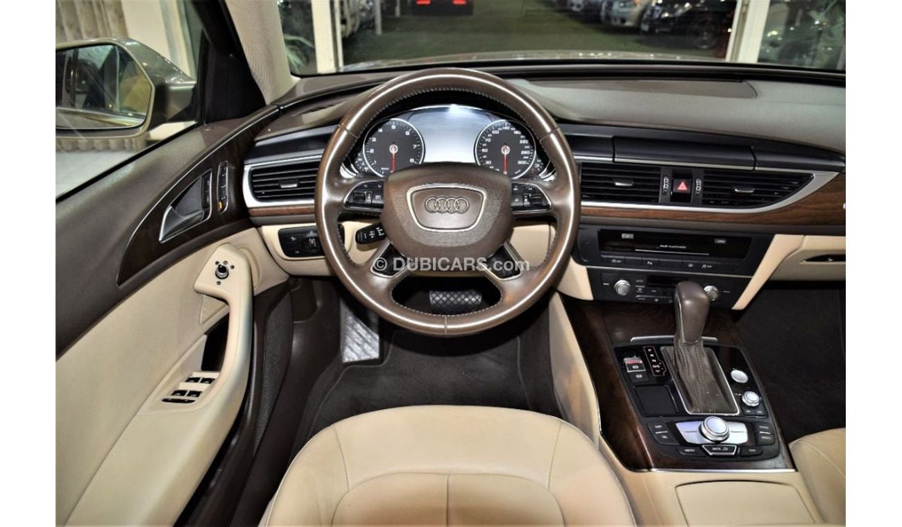 أودي A6 ORIGINAL PAINT ( صبغ وكاله ) AUDI A6 V6-FSi QUATTRO 2016 Model!! in Beige Color! GCC Specs