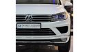 Volkswagen Touareg AED 1,507 Per Month / 0% D.P | Volkswagen Touareg 2016 Model!! in White Color! GCC Specs