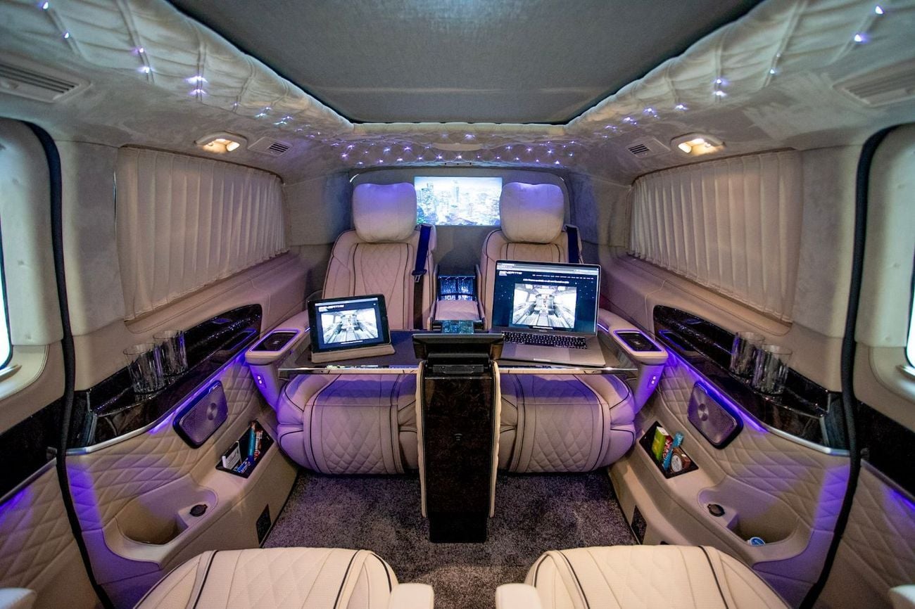 Mercedes Benz V300 AVANTGARDE Senzati® Jet Class® Oryx Edition® — Bespoke 6-Seat Silk Beige Leather | Mercedes-Benz Strategic Part