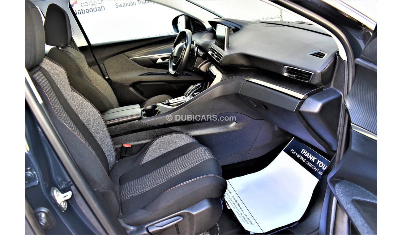 Peugeot 3008 1.6L ACTIVE 2020 GCC SPECS AGENCY WARRANTY UP TO 2024 OR 100,000KM